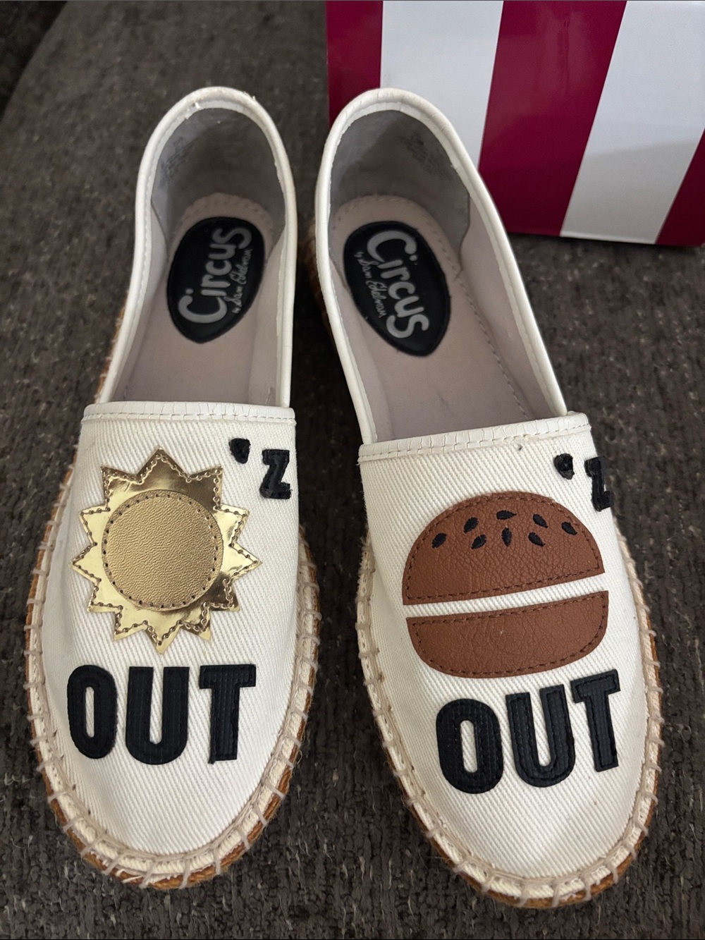 Suns out Buns out ! Circus by Sam Edelman White Canvas Espadrilles